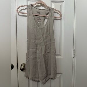 Pete & Greta cupra tank top in platinum XS